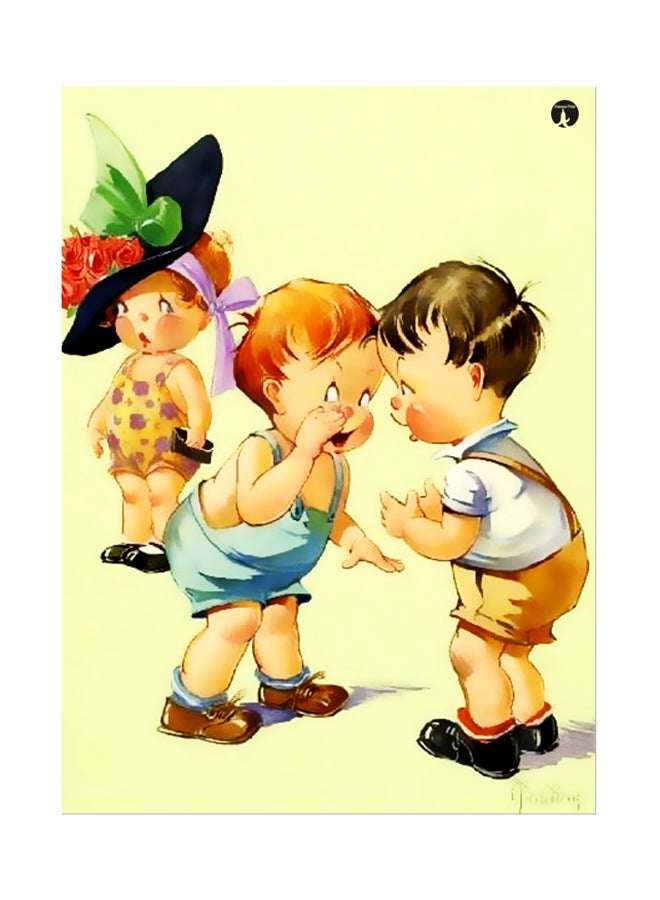 Printed Wall Sticker Multicolour 20cm