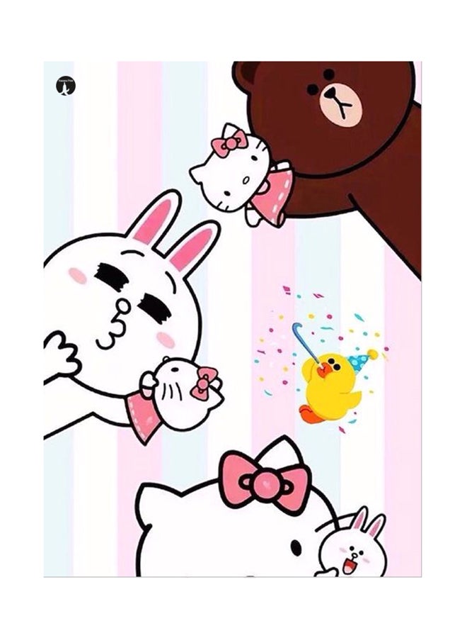 ملصق جداري مطبوع متعدد الألوان 20سم