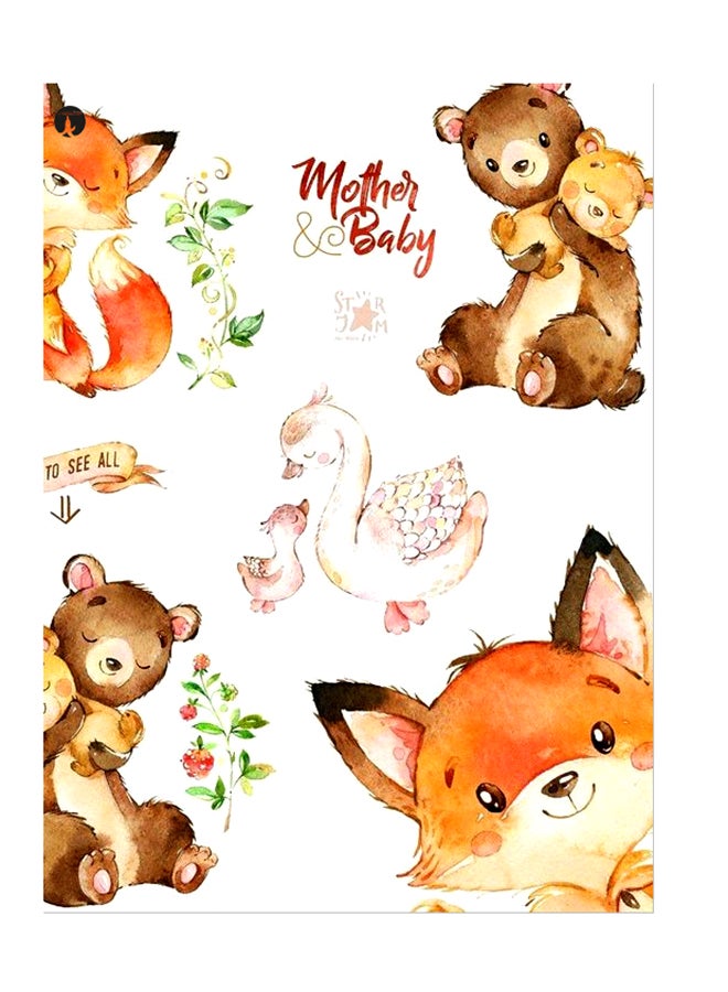 ملصق جداري مطبوع متعدد الألوان 20سم