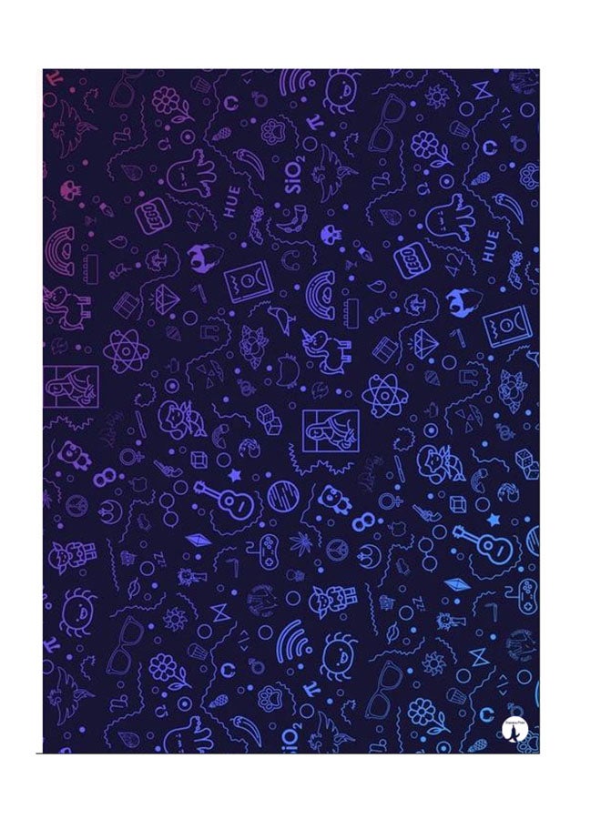 ملصق جداري مطبوع متعدد الألوان 20سم