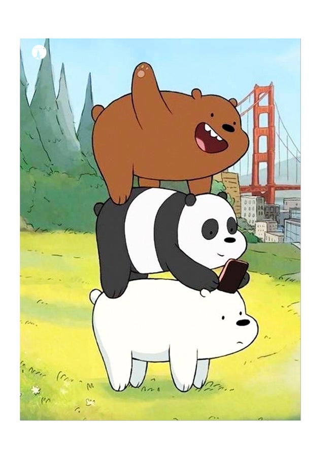 بي بي ملصق جداري مطبوع متعدد الألوان 20سم