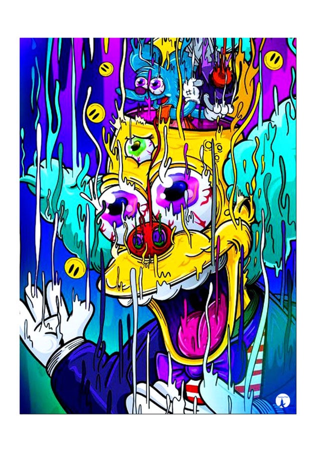 Printed Wall Sticker Multicolour 20cm