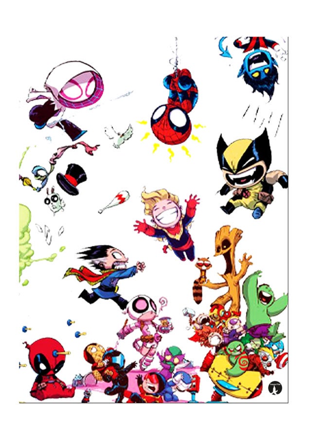 بي بي ملصق جداري مطبوع متعدد الألوان 20سم