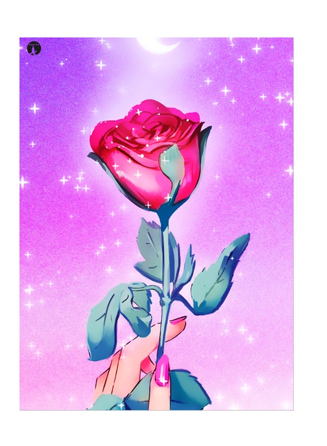 ملصق جداري مطبوع متعدد الألوان 20سم