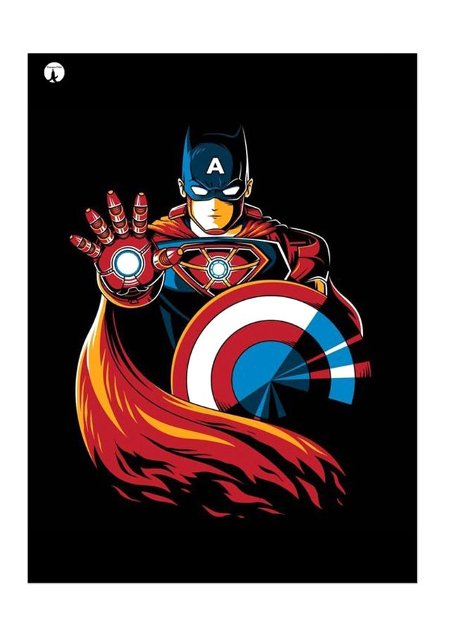 بي بي ملصق جداري مطبوع متعدد الألوان 20سم