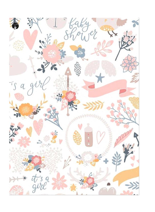 بي بي ملصق جداري مطبوع متعدد الألوان 20سم