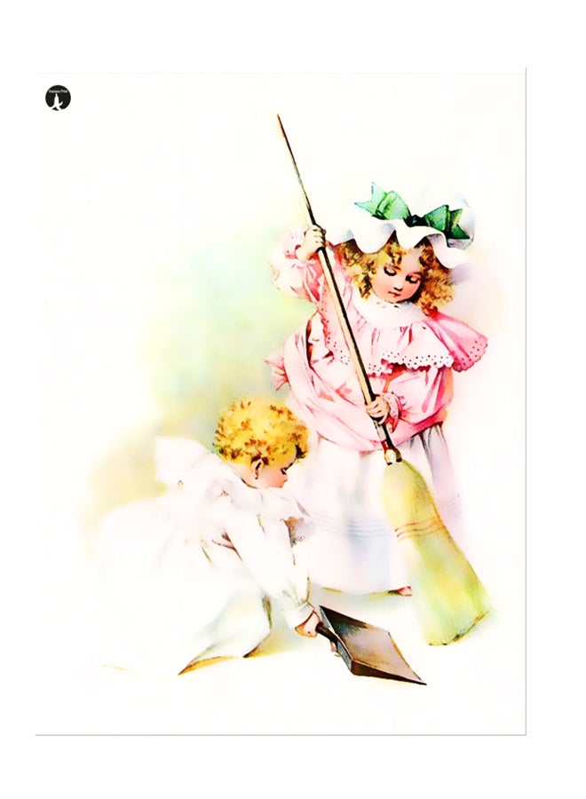 بي بي ملصق جداري مطبوع متعدد الألوان 20سم