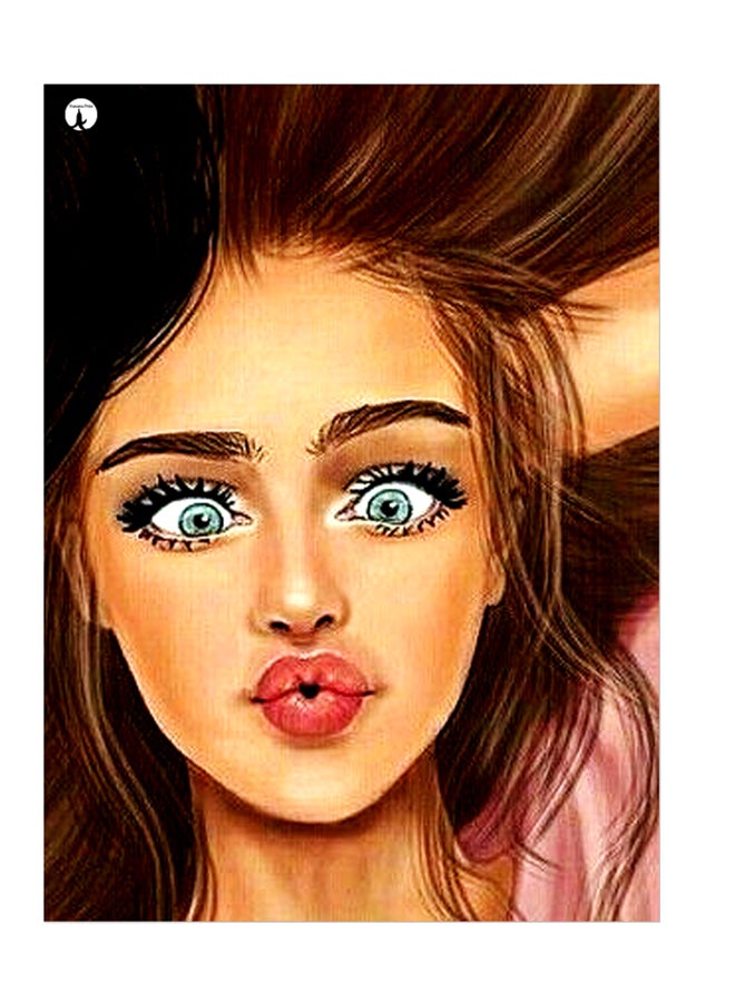 بي بي ملصق جداري مطبوع متعدد الألوان 20سم