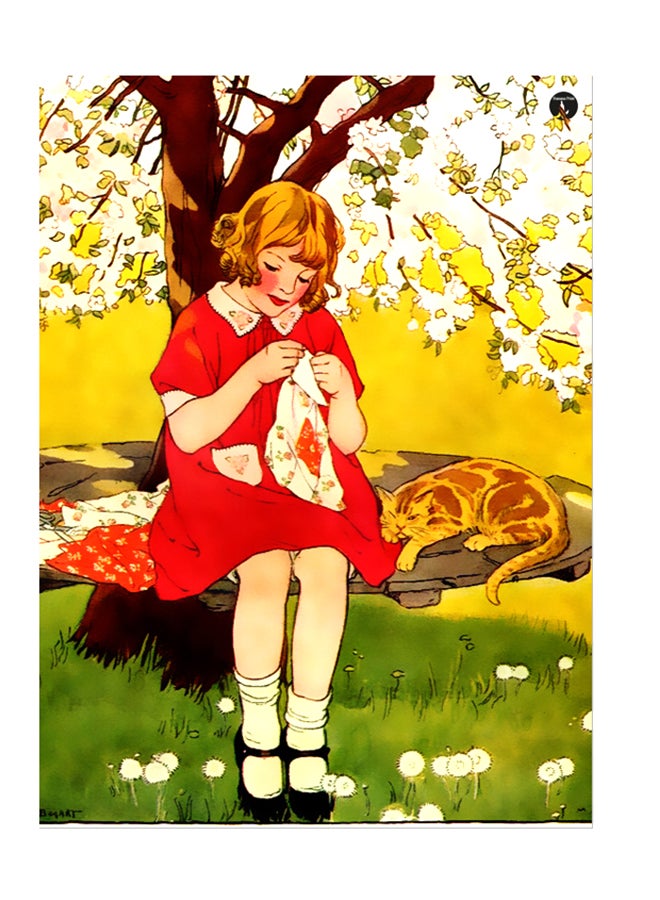 ملصق جداري مطبوع متعدد الألوان 20سم