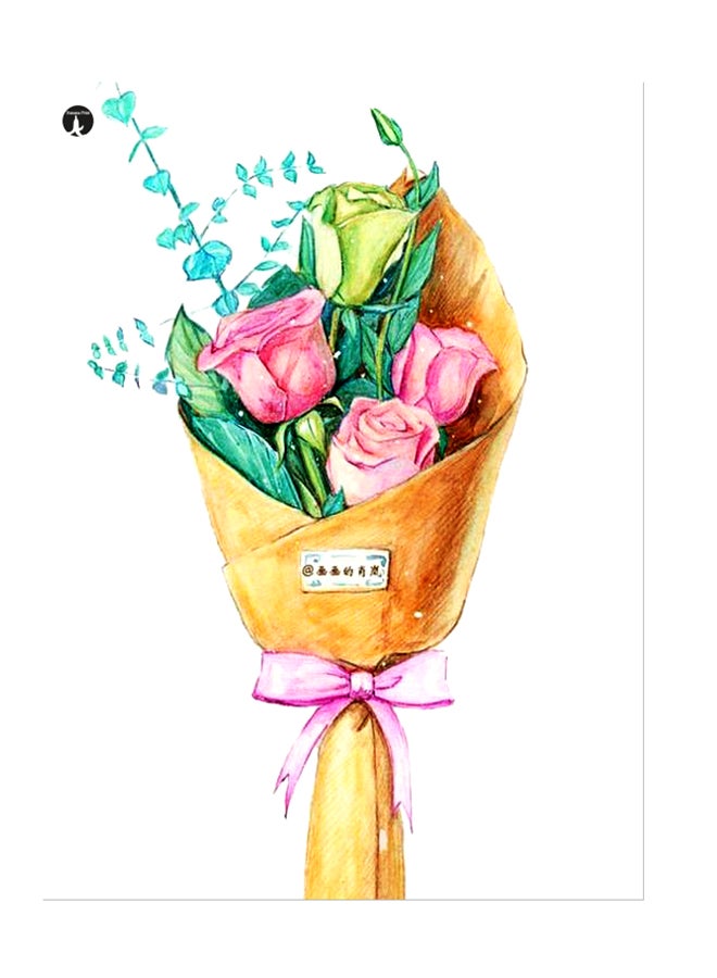 بي بي ملصق جداري مطبوع متعدد الألوان 20سم