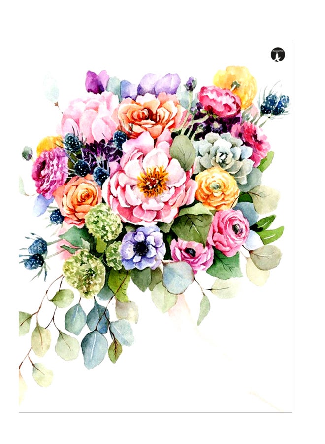 ملصق جداري مطبوع متعدد الألوان 20سم