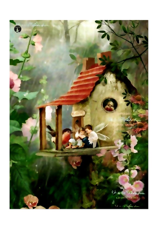 بي بي ملصق جداري مطبوع متعدد الألوان 20سم