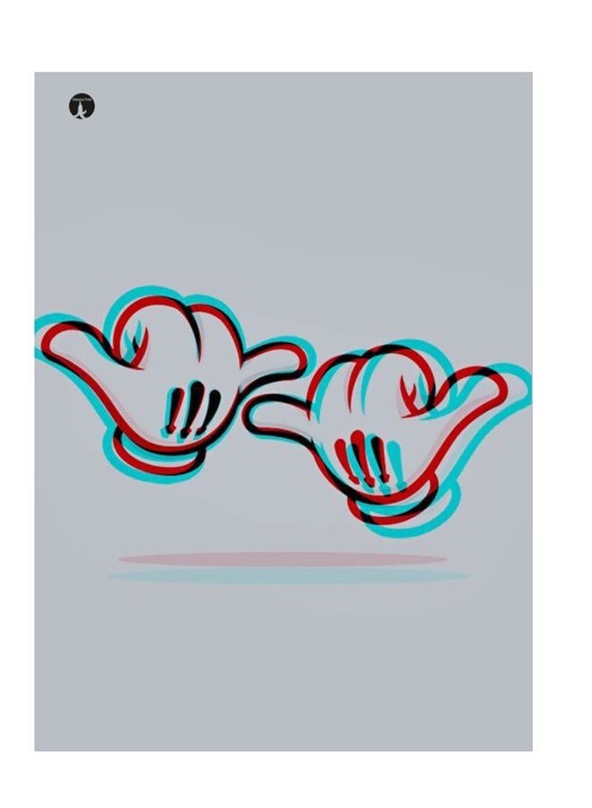 BP Printed Wall Sticker Multicolour 20cm