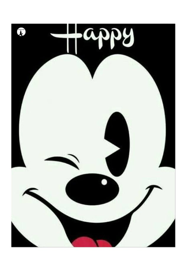 بي بي ملصق جداري مطبوع متعدد الألوان 20سم