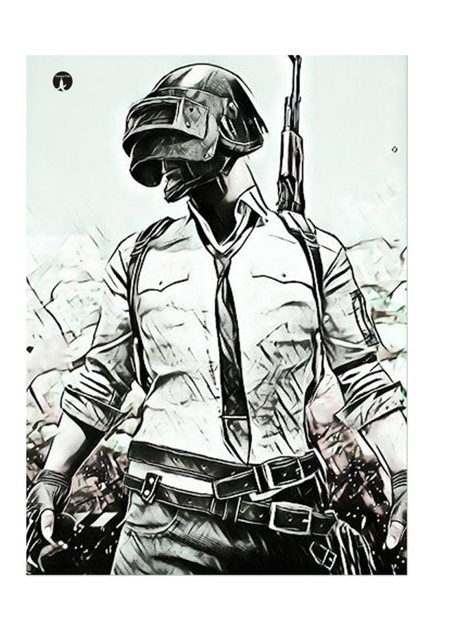 بي بي ملصق جداري مطبوع متعدد الألوان 20سم