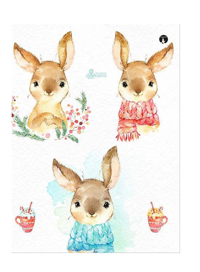 بي بي ملصق جداري مطبوع متعدد الألوان 20سم