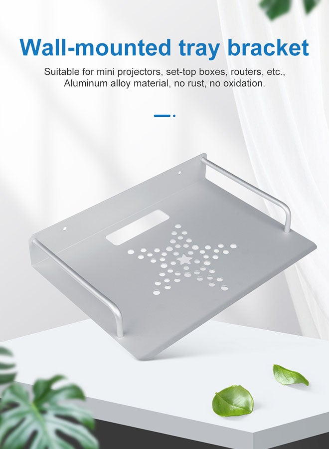 Wownect Wall Mount Projector Stand Silver - Image 3