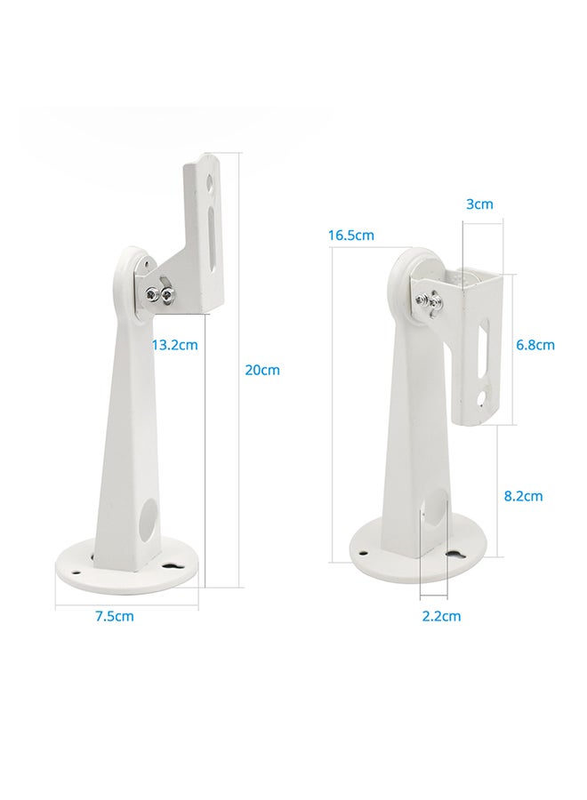 Wownect Wall Mounting Bracket For Projectors And Security Camera white  - Image 2