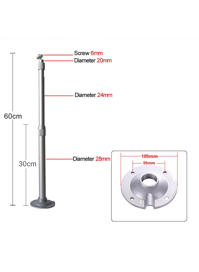 Wownect Universal Aluminium Ceiling Mount Silver - Image 2