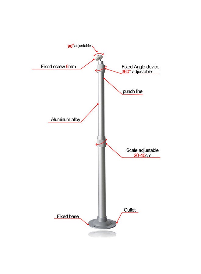 Wownect Universal Aluminium Ceiling Mount Silver - Image 3