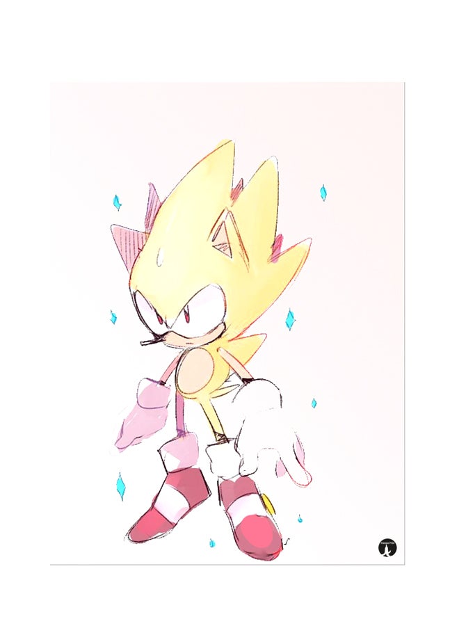 بي بي ملصق جداري مطبوع متعدد الألوان 20سم