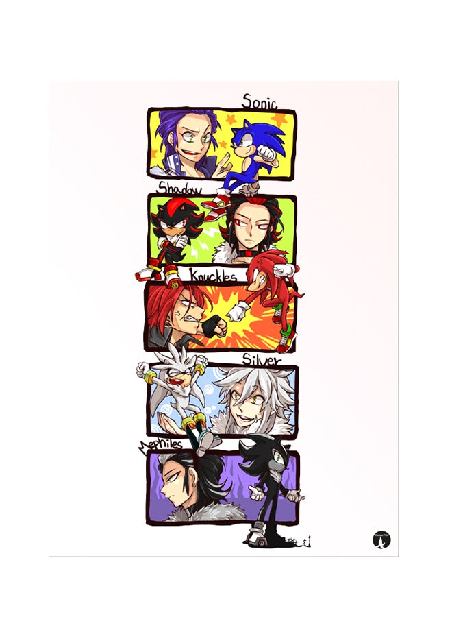 BP Printed Wall Sticker Multicolour 20cm