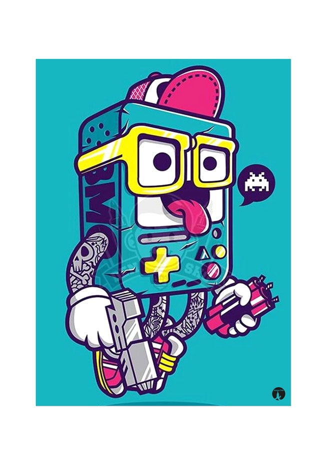 ملصق جداري مطبوع متعدد الألوان 20سم