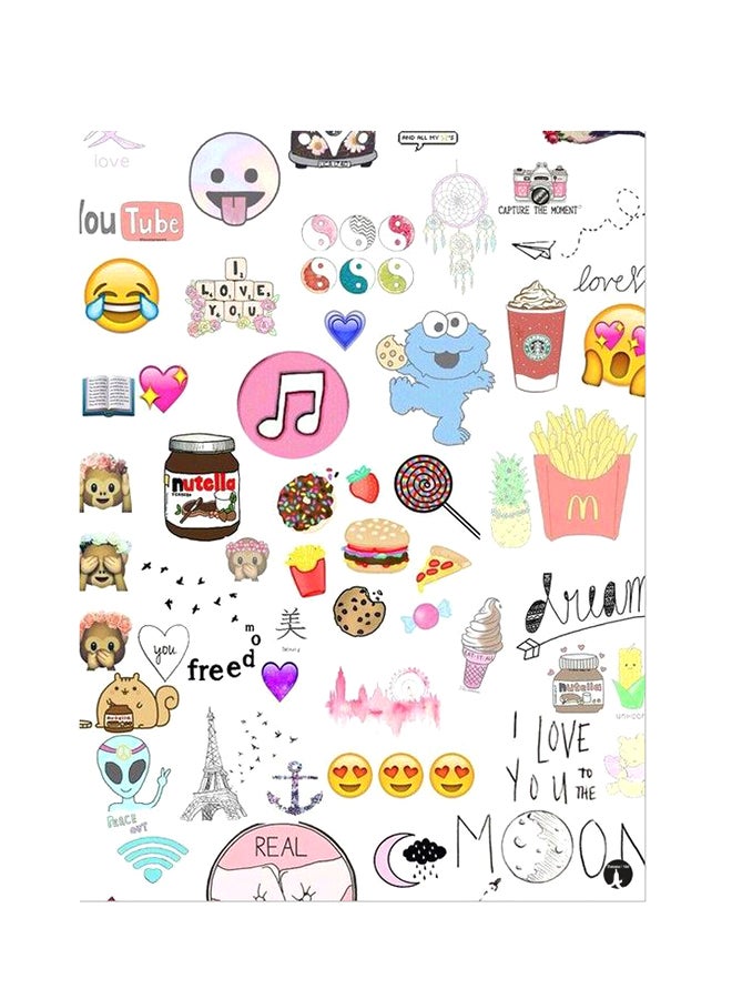 Printed Wall Sticker Multicolour 20cm