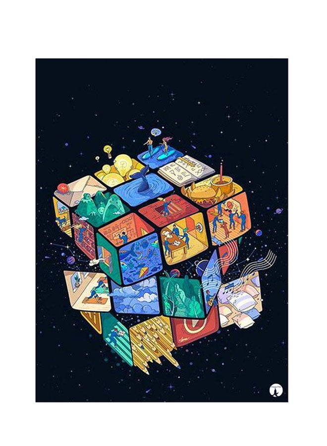 BP Printed Wall Sticker Multicolour 20cm