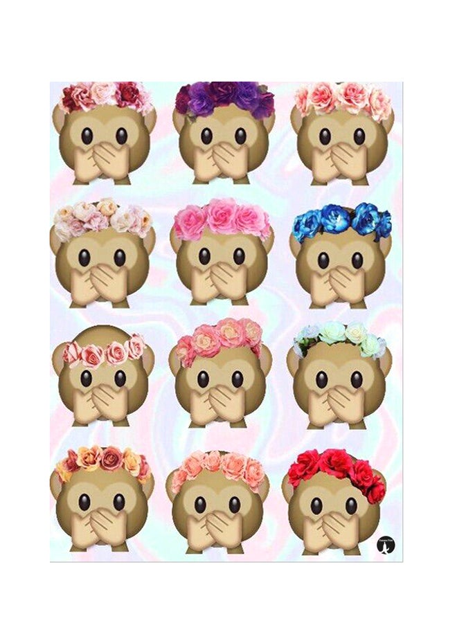 Printed Wall Sticker Multicolour 20cm