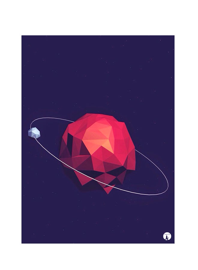 ملصق جداري مطبوع متعدد الألوان 20سم