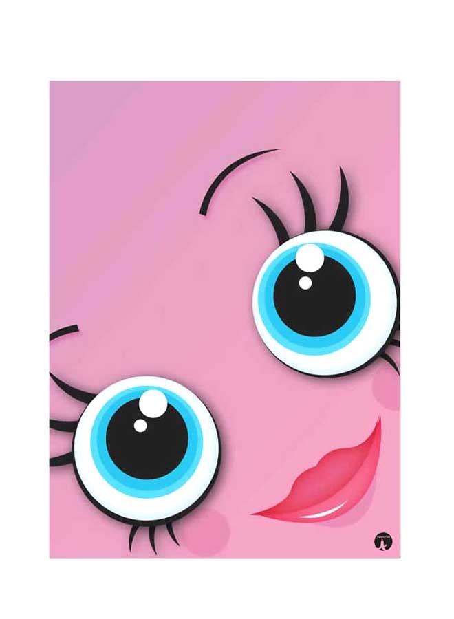 BP Printed Wall Sticker Multicolour 20cm