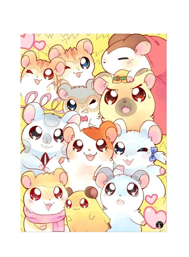 Printed Wall Sticker Multicolour 20cm