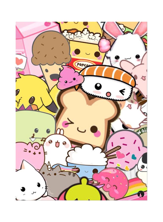 Printed Wall Sticker Multicolour 20cm