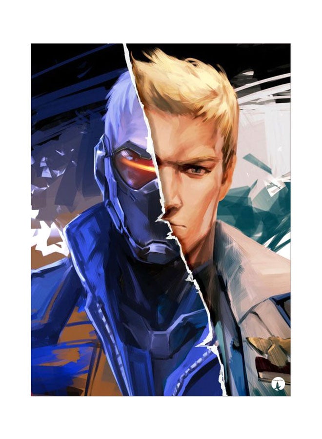 بي بي ملصق جداري مطبوع متعدد الألوان 20سم