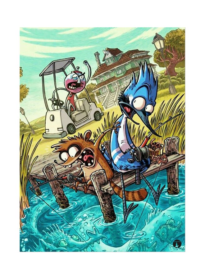 بي بي ملصق جداري مطبوع متعدد الألوان 20سم