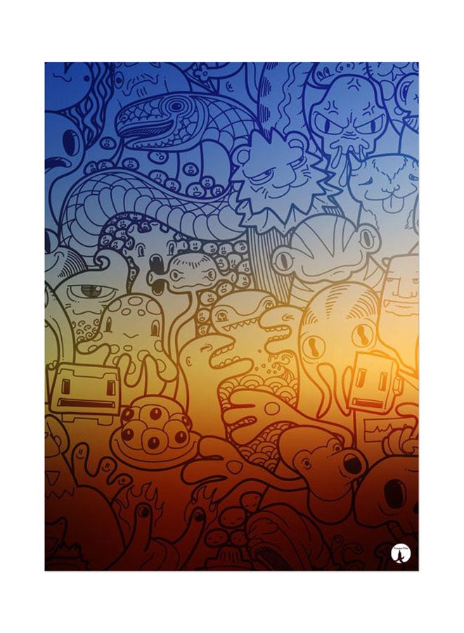 BP Printed Wall Sticker Multicolour 20cm