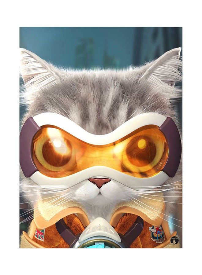 بي بي ملصق جداري مطبوع متعدد الألوان 20سم