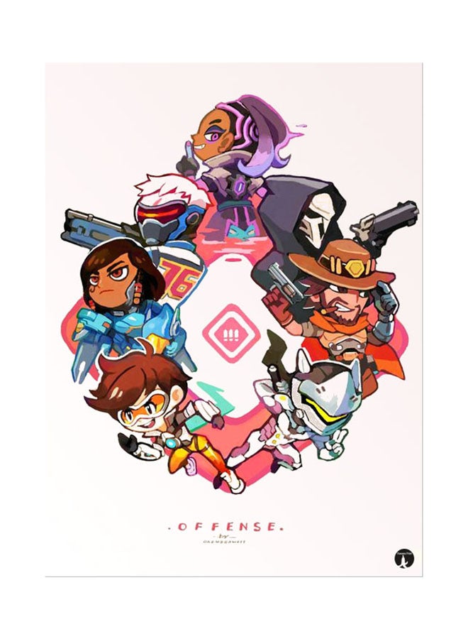 BP Printed Wall Sticker Multicolour 20cm