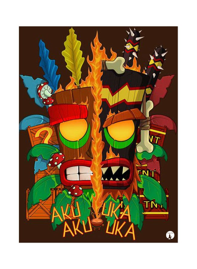 Printed Wall Sticker Multicolour 20cm