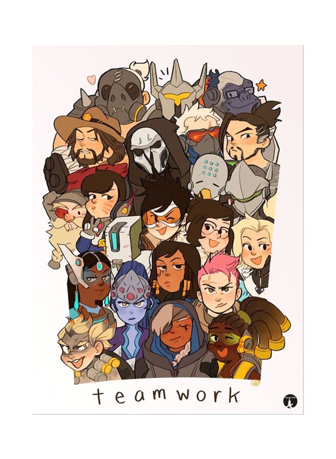 Printed Wall Sticker Multicolour 20cm