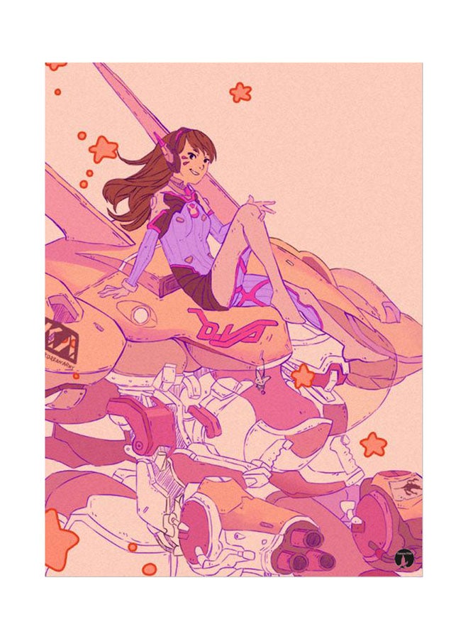 Printed Wall Sticker Multicolour 20cm