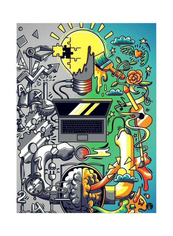 BP Printed Wall Sticker Multicolour