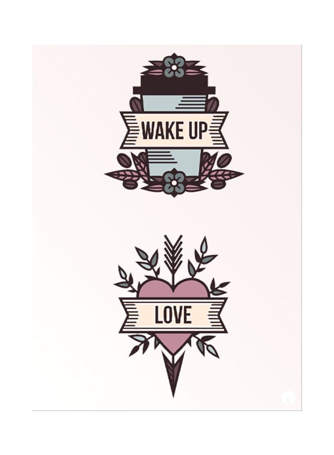 Printed Wall Sticker Multicolour 20cm