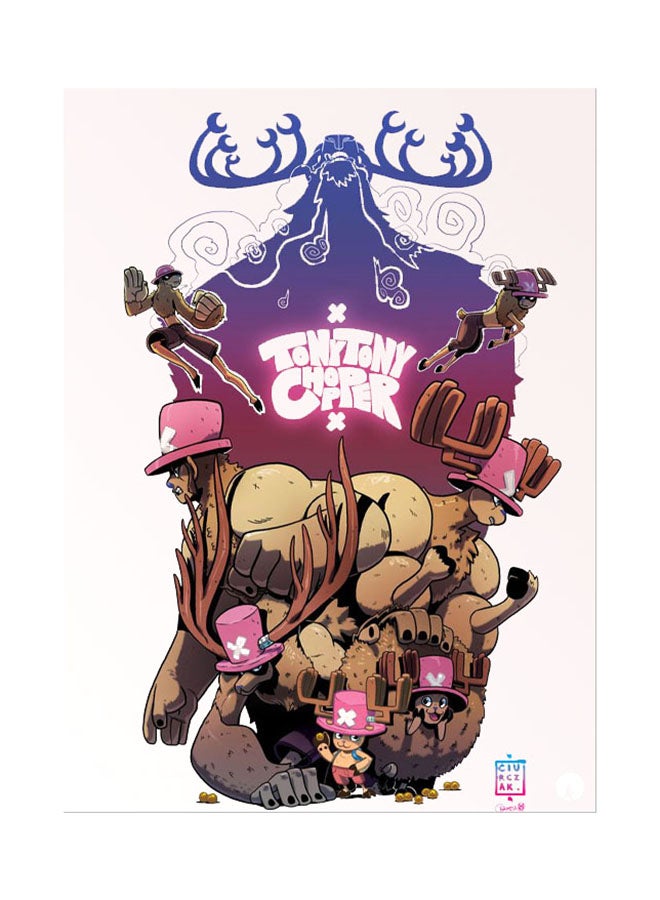 Printed Wall Sticker Multicolour 20cm