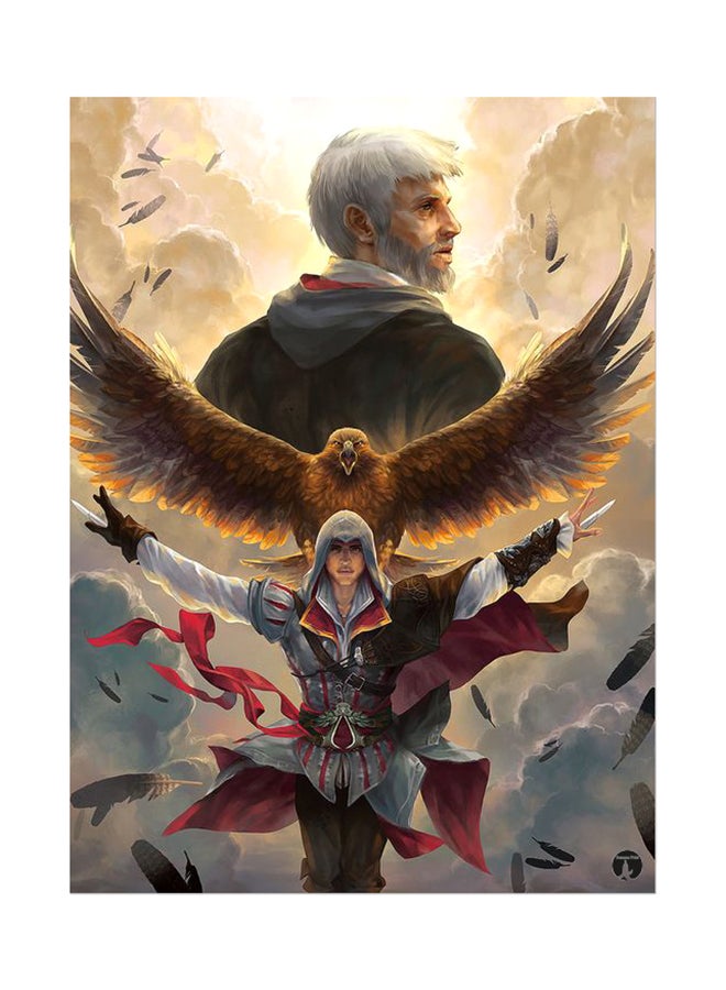 ملصق جداري مطبوع متعدد الألوان 20سم