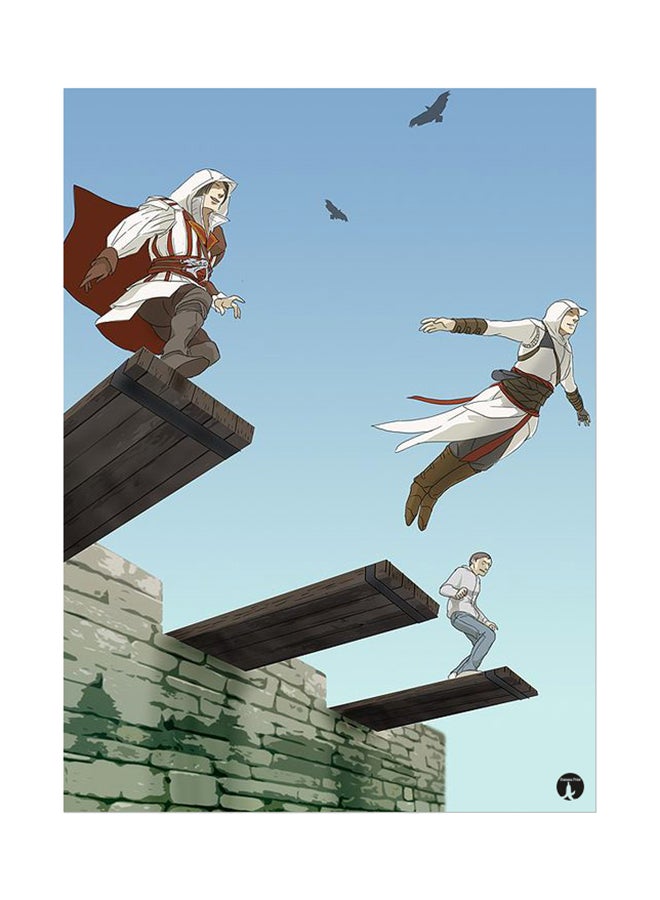 بي بي ملصق جداري مطبوع متعدد الألوان 20سم