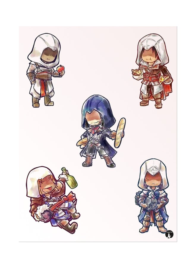 Printed Wall Sticker Multicolour 20cm