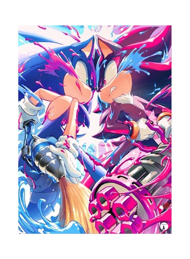 بي بي ملصق جداري مطبوع متعدد الألوان 20سم