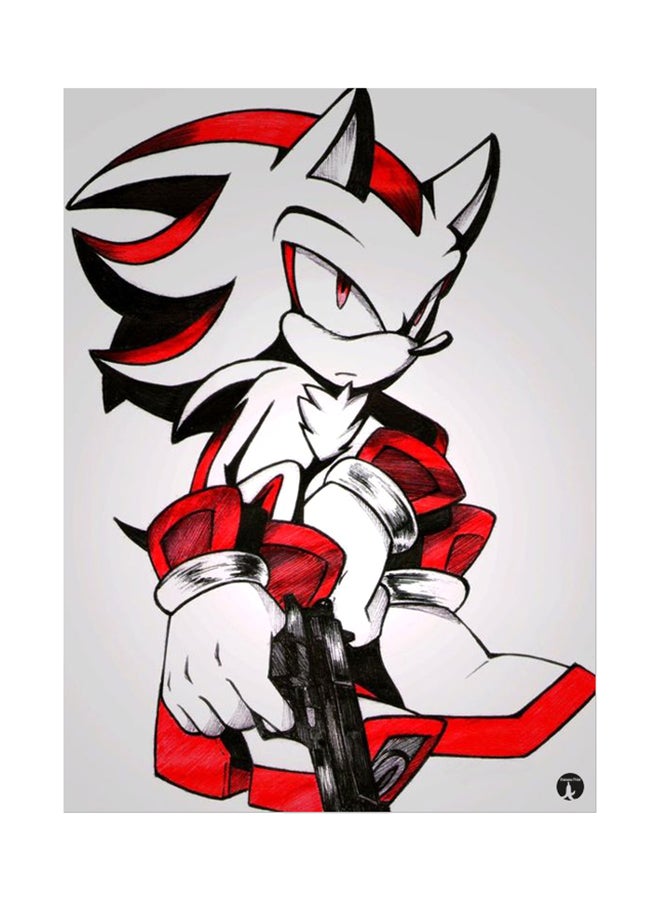 ملصق جداري مطبوع متعدد الألوان 20سم